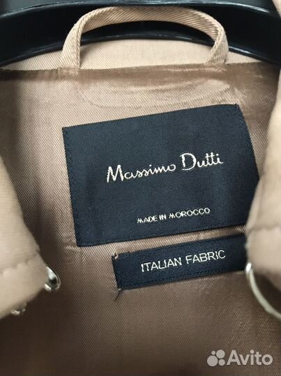 Плащ / тренч коричневый massimo dutti (S)