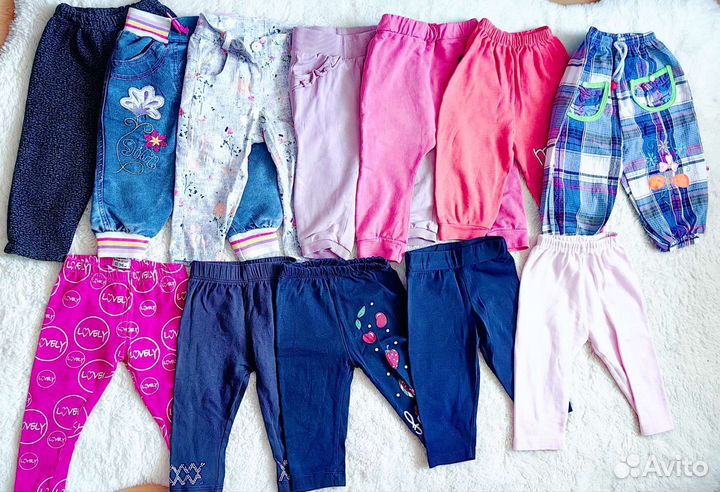 Большой пакет вещей и обуви для девочки 9-12 мес