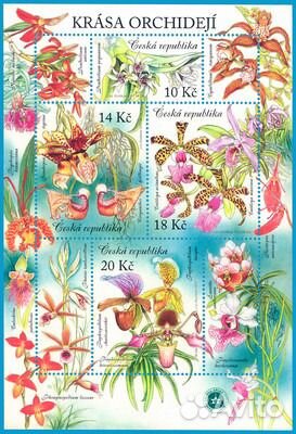 Флора фауна почтовые марки блоки Чехии