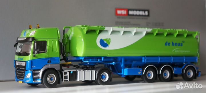 1/50 тягач DAF полуприцеп бочка WSI танкер редкий