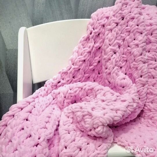 Плед детский вязаный