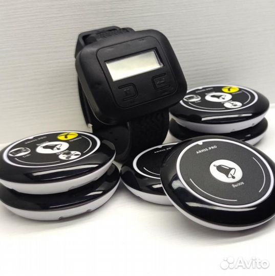 Кнопка вызова официанта и часы-пейджер Эконом