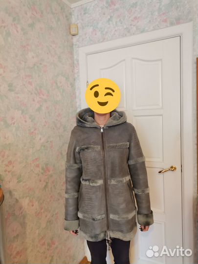 Дубленка женская, р-р 46