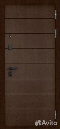 Дверь входная металлическая с зеркалом