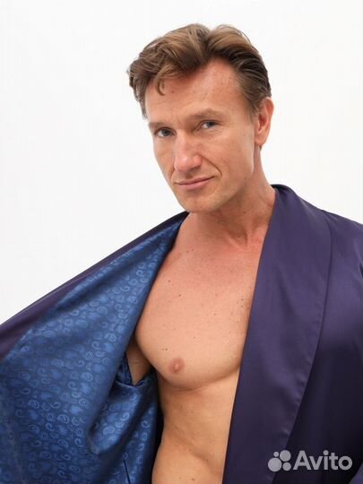 Халат мужской из шелка