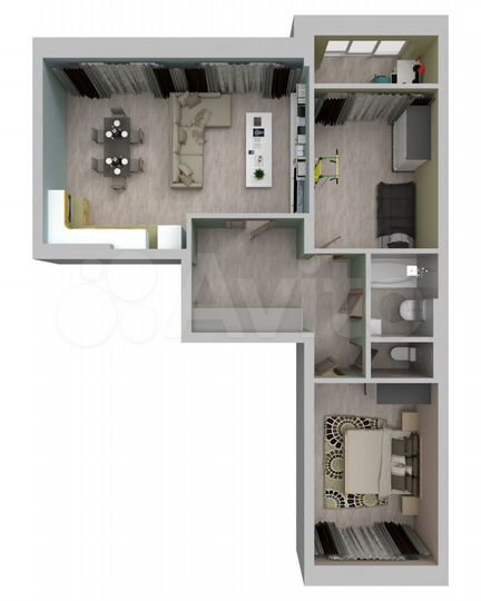 3-к. квартира, 70,7 м², 8/9 эт.