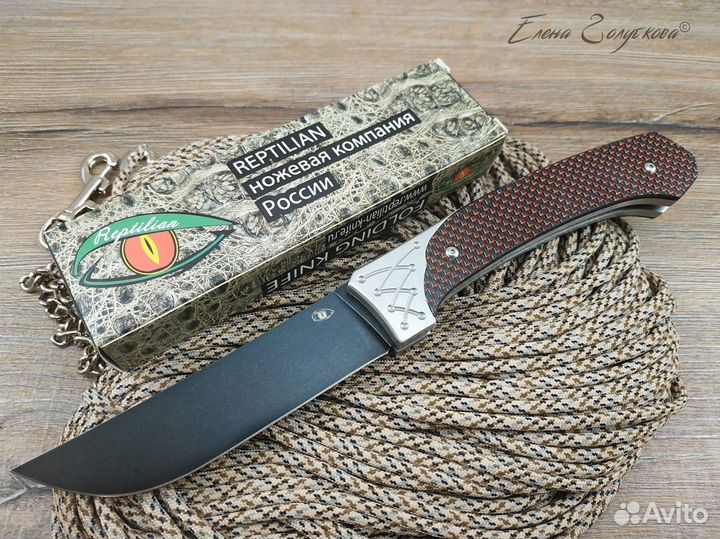 Нож Reptilian Пчак 1 сталь D2 red