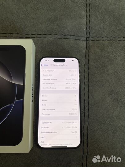 iPhone 16 Pro 128gb (с чеком, гарантия,sim)