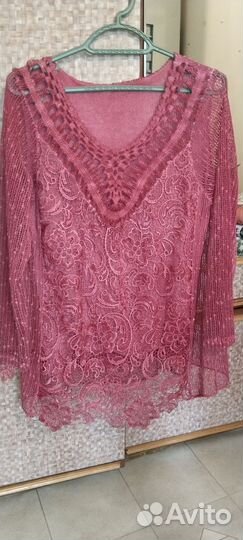 Кофта пыльная роза