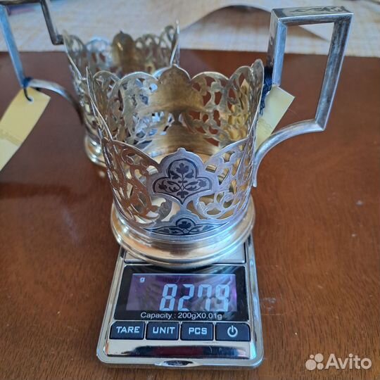 Подстаканники СССР серебро