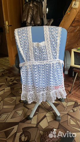 Белый школьный фартук