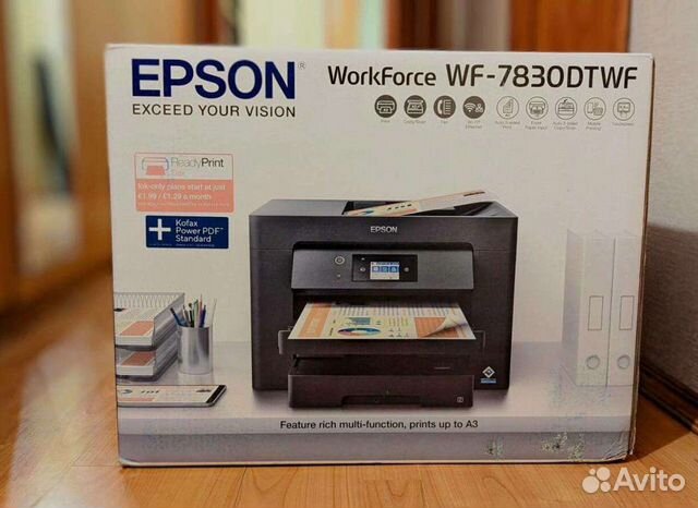Мфу Epson Workforce WF-7830dtwf формат А3