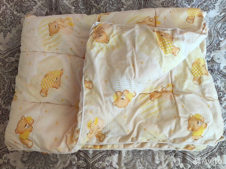 Одеяло, плед, подушка в кроватку