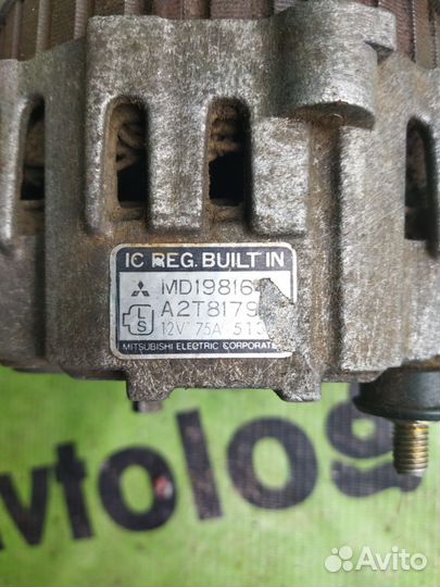 Генератор 12V 75A для Mitsubishi RVR 2.0AT