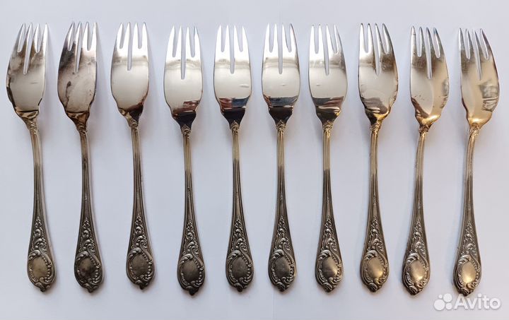 Вилки рыбные мельхиор новые с хранения СССР