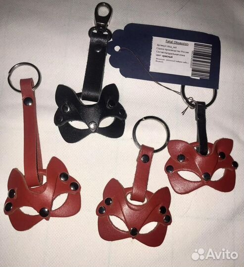 Брелок fatal obsession натуральная кожа