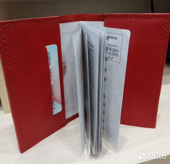 Обложка для паспорта из натуральной кожи