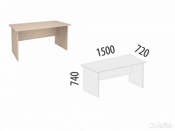 Стол Альфа 63.10 Компьютерный для офиса