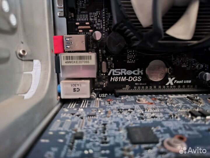 Системный блок intel core i3, компютер, монитор