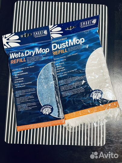 Белый кот(Smart )насадка для швабры 2шт