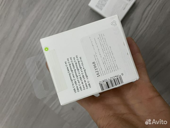 Кабель Apple USB-C to Lightning Cable 1 м, белый