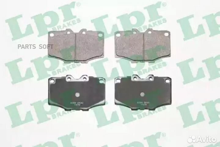 LPR 05P202 Колодки тормозные toyota land cruiser 2