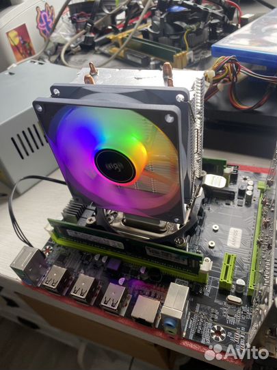 Материснкая плата с процессором xeon 2660v2/16gb