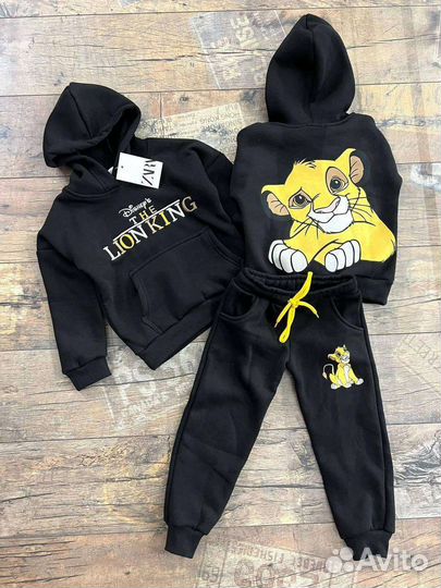 Детский костюм зара с начесом