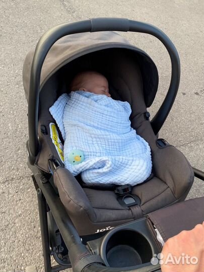 Авто люлька joie с адаптерами