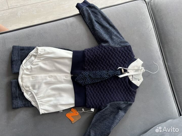 Новый костюм на мальчика 3 в 1, с галстуком