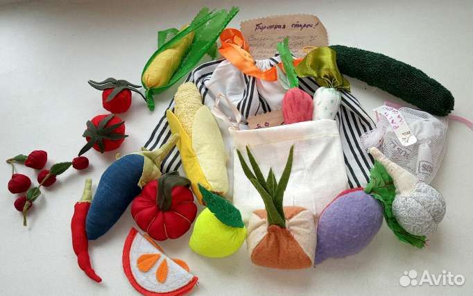 Овощи в ассортименте. Развивающие игрушки как IKEA