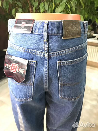 Джинсы полубананы унисекс