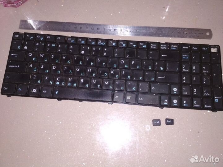 Клавиатура для ноутбука asus (нераб/кнопки/донор)