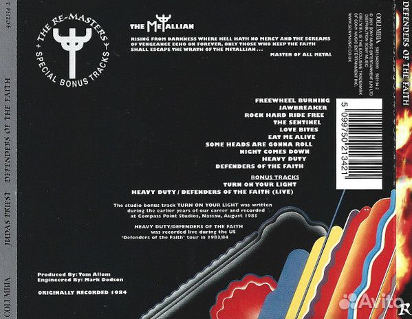 CD Judas Priest – Defenders Of The Faith 1984