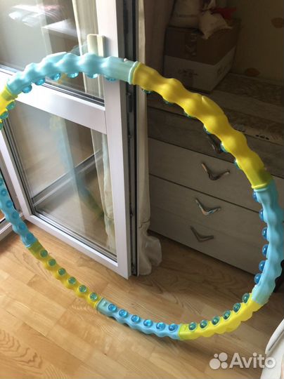 Массажный обруч хулахуп, утяжеленный,разборный