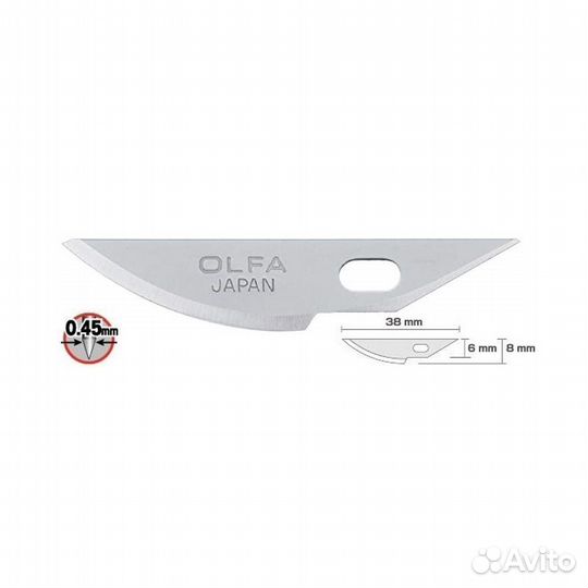 Сменные лезвия olfa (Олфа) OL-KB4-R/5 5 шт