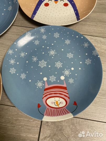 Тарелки новогодние