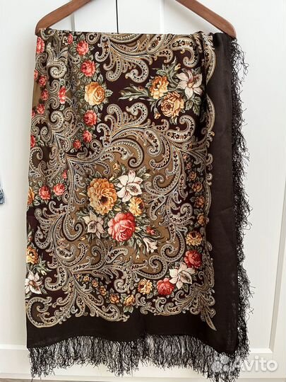 Павловопосадский платок шерсть