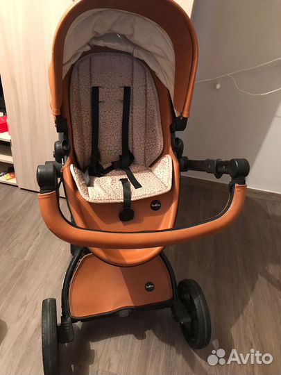 Коляска для ребеночка 2 в 1 эко кожа
