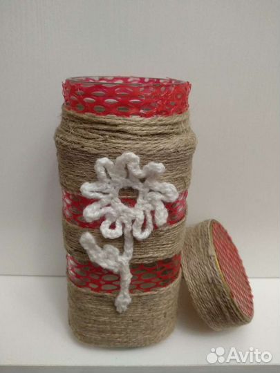 Баночка цветок