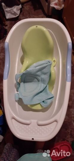 Ванночка с гамаком и горка для купания