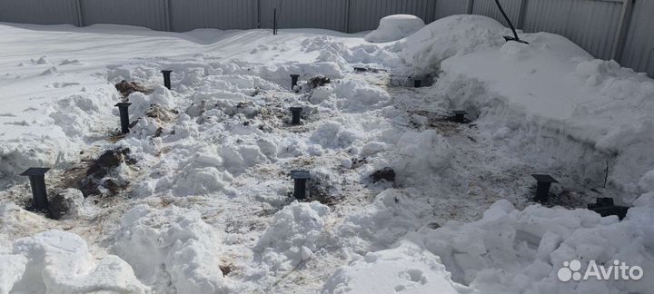 Винтовые сваи под ключ установка