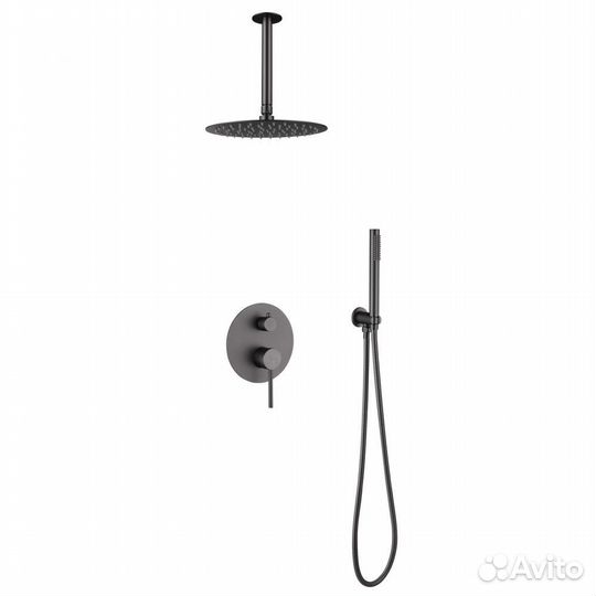 Душевая система скрытого монтажа никель