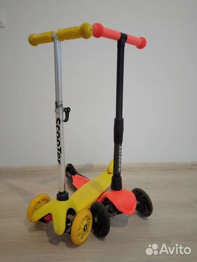 Самокат детский трехколесный бу