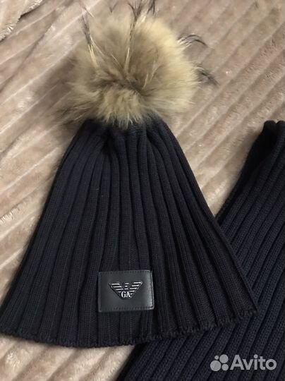 Детский комплект шапки и шарф