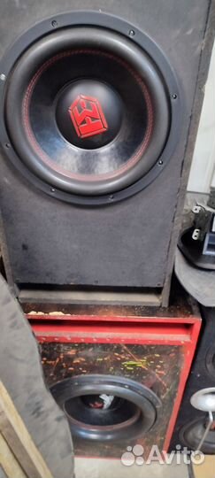 Сабвуфер магнитолы., провода, усилители