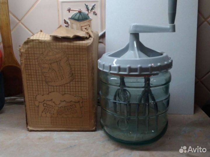 Миксер СССР ручной, сбивалка для крема СССР