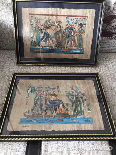 Картина из египта на папирусе