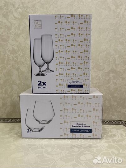 Наборы бокалов для напитков новые