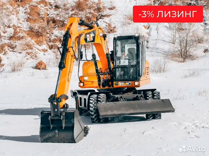 Колёсный экскаватор Runmax ER135W, 2023